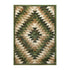 Teagan Collection Southwestern Area Rug - Olefin Rug with Jute Backing - Entryway, Living Room, Bedroom