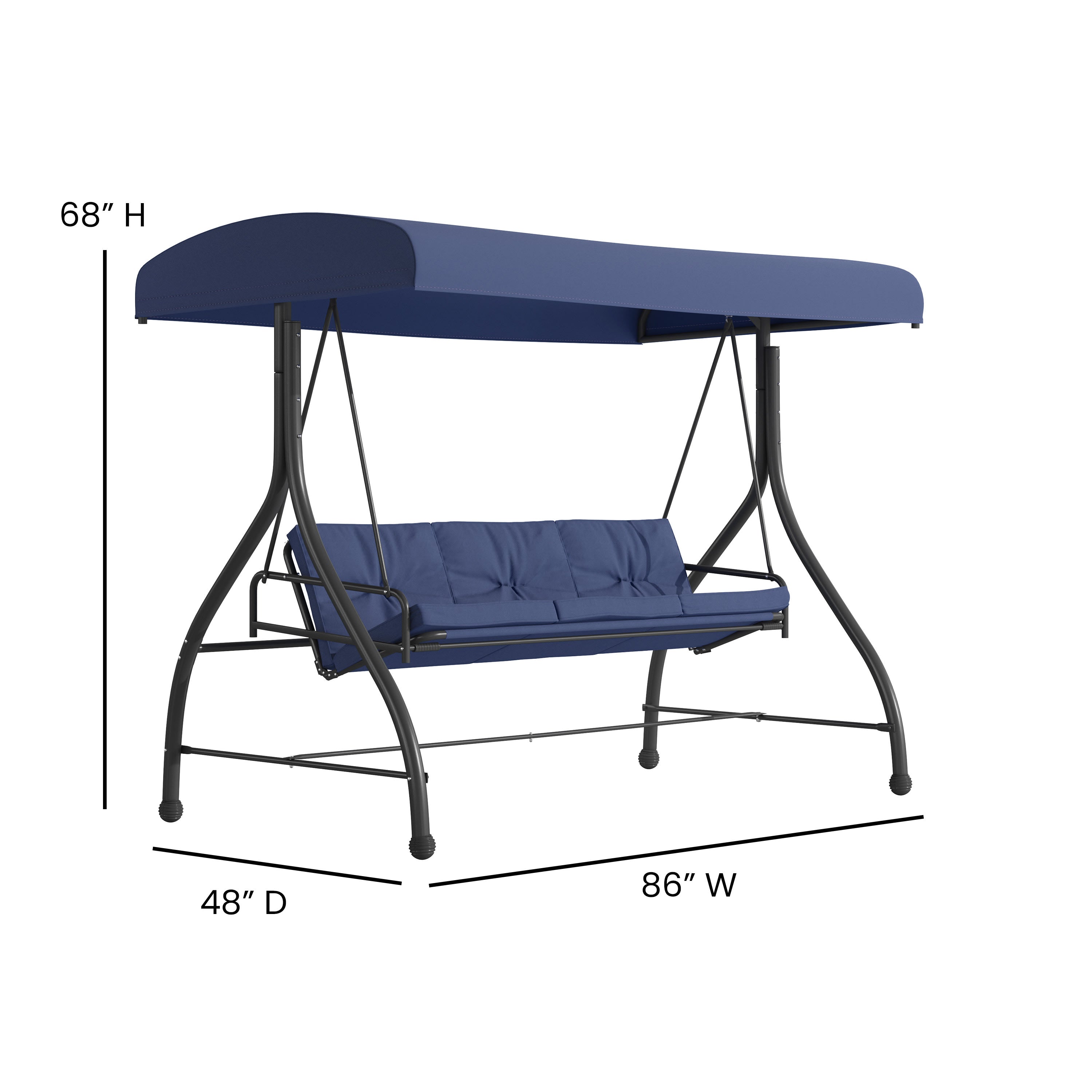 3 Seater Patio Swing Bed TLH 007 BizChair