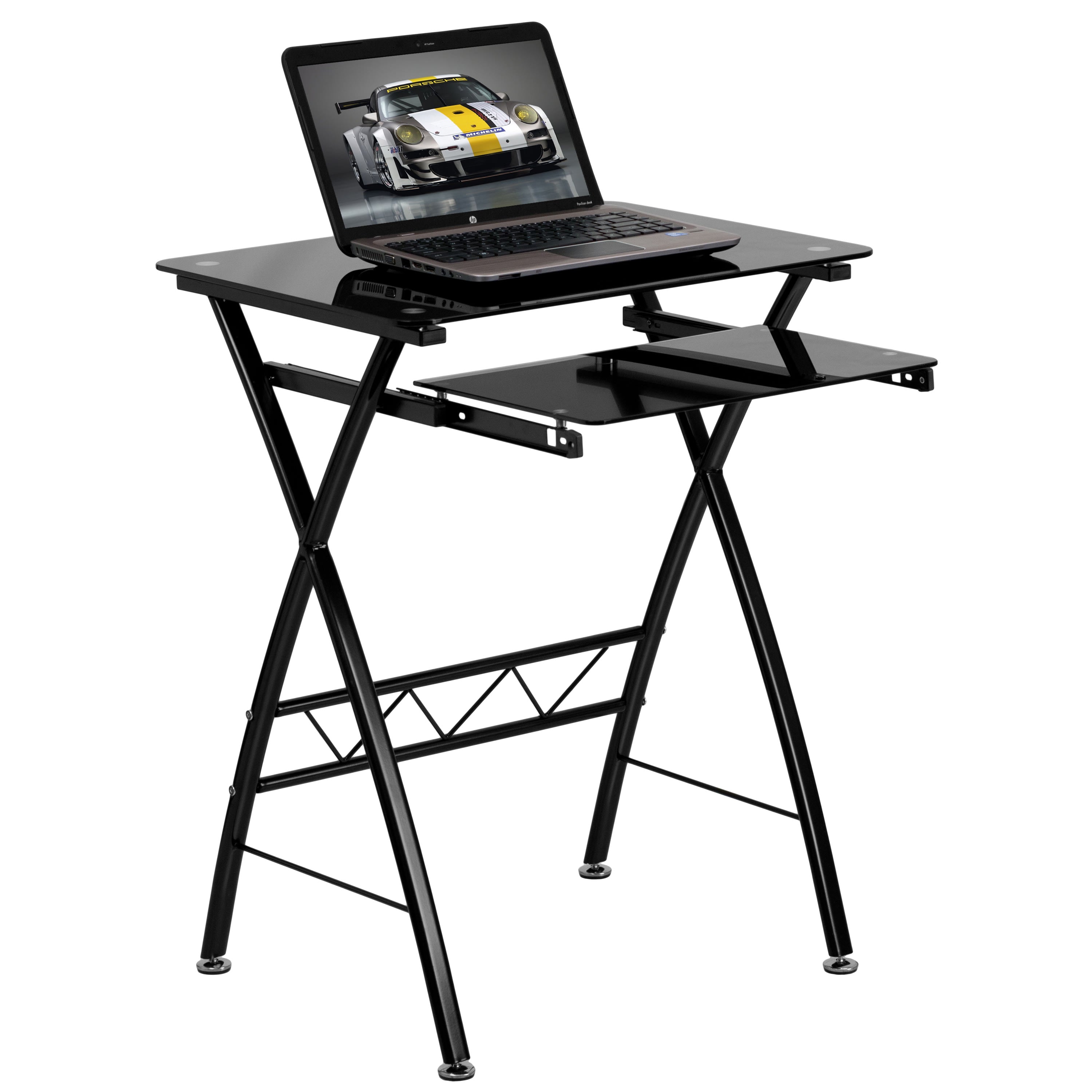 Glass Keyboard Computer Desk NAN-CP-60- – BizChair