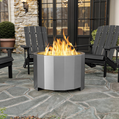 Commercial Grade 27" Outdoor Smokeless Wood Burning Portable Fire Pit - View 2