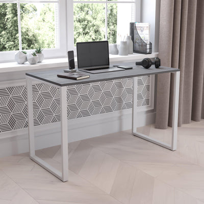 Tiverton Industrial Modern Desk - Commercial Grade Office Computer Desk and Home Office Desk - 47" Long - View 2
