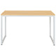 Maple Top/White Frame |#| Industrial Modern Desk-47inchL Commercial Grade Home Office Desk-Maple/White