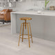 Gold |#| Industrial Style Barstool with Swivel Lift Adjustable Height Seat in Gold Finish