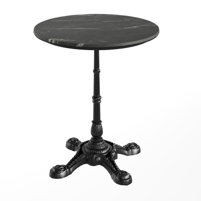 24" Round Commercial All-Weather Seamless Surface Tabletop with Bistro Base - View 1