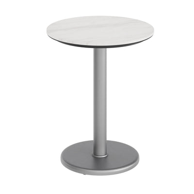 24" Round Commercial All-Weather Seamless Surface Tabletop with Base - View 1