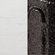 White Faux Marble/Black Base |#| Commercial All-Weather 24" White Faux Marble HPL Tabletop with Black Bistro Base