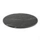 Black Faux Marble |#| Commercial 24" Round HPL Wrapped All-Weather Tabletop in Black Faux Marble