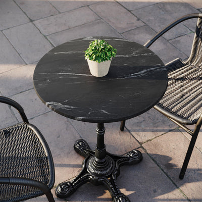 24" Round Seamless Surface Technology Scratch and Stain Resistant Tabletop - View 2