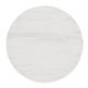 White Faux Marble |#| Commercial 24" RD HPL Wrapped Scratch and Stain Resistant Tabletop-Faux Marble