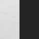 White Faux Marble/Black Base |#| Commercial 24" White Faux Marble HPL Tabletop with Black Table Height RD Base