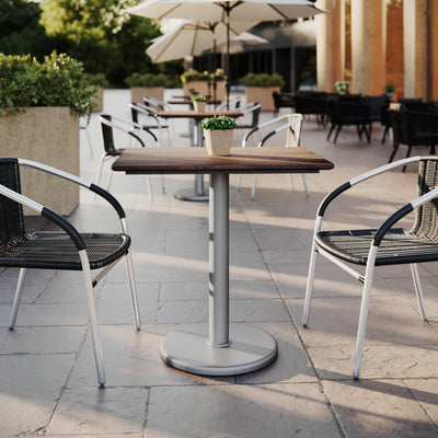 24" x 30" Commercial All-Weather Seamless Surface Tabletop with Base - View 2