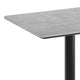 Gray Faux Concrete/Black Base |#| Commercial 30x24 Gray Faux Concrete HPL Tabletop with Black Table Height X Base