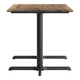 Natural/Black Base |#| Commercial 48x30 Natural HPL Tabletop with Black Table Height X Base