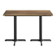 Natural/Black Base |#| Commercial 48x30 Natural HPL Tabletop with Black Table Height X Base