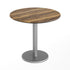Natural/Silver Base |#| Commercial All-Weather 31.25" Natural HPL Tabletop with Silver RD Base