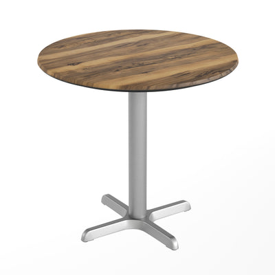 31.5" Round All-Weather Seamless Surface Tabletop with Crisscross Base - View 1