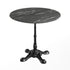 Black Faux Marble/Black Base |#| Commercial All-Weather 31.25" Black Faux Marble HPL Tabletop-Black Bistro Base