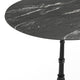 Black Faux Marble/Black Base |#| Commercial All-Weather 31.25" Black Faux Marble HPL Tabletop-Black Bistro Base