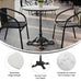 Tabletop with Cast Iron Base ST-HPL-31RD-SDAT2222-OTBL- – BizChair
