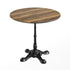 Natural/Black Base |#| Commercial All-Weather 31.25" Natural HPL Tabletop-Black Bistro Base