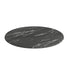 Black Faux Marble |#| Commercial 31.25" Round HPL Wrapped All-Weather Tabletop in Black Faux Marble