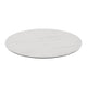 White Faux Marble |#| Commercial 31.5" RD HPL Wrapped Scratch and Stain Resistant Tabletop-Faux Marble
