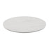 White Faux Marble |#| Commercial 31.5" RD HPL Wrapped Scratch and Stain Resistant Tabletop-Faux Marble