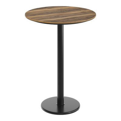 31.5" Round Commercial Seamless Surface Tabletop with Bar Height Base - View 1