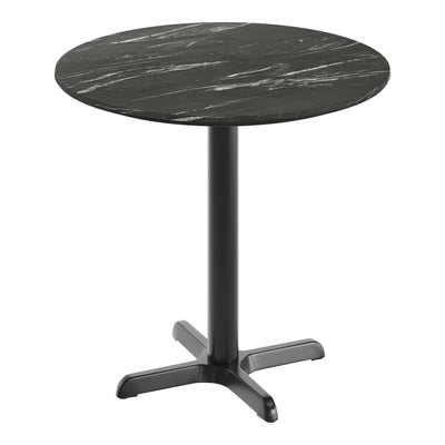 31.5" Round Seamless Surface Tabletop with Table Height Crisscross Base - View 1