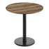 Natural/Black Base |#| Commercial 31.25" Natural HPL Tabletop with Black Table Height RD Base
