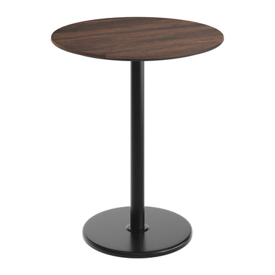 36" Round Commercial Seamless Surface Tabletop with Bar Height Base - View 1