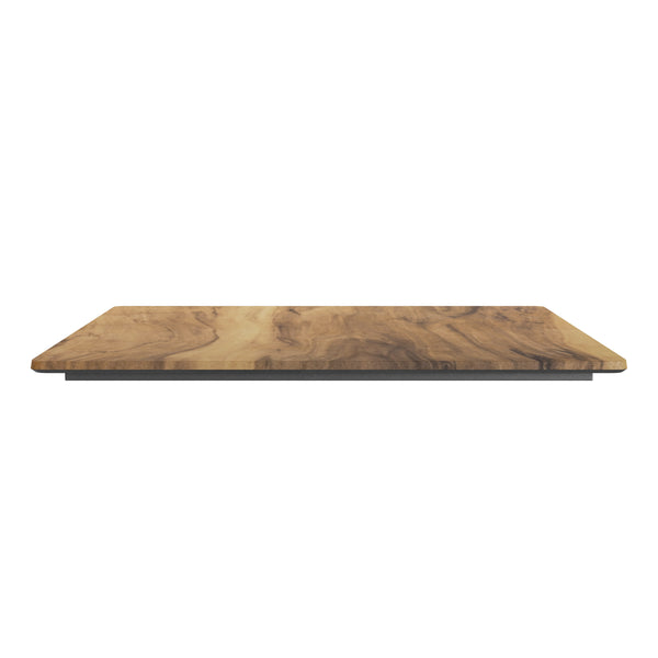 Natural |#| Commercial 36" SQ HPL Wrapped Scratch and Stain Resistant Tabletop-Natural