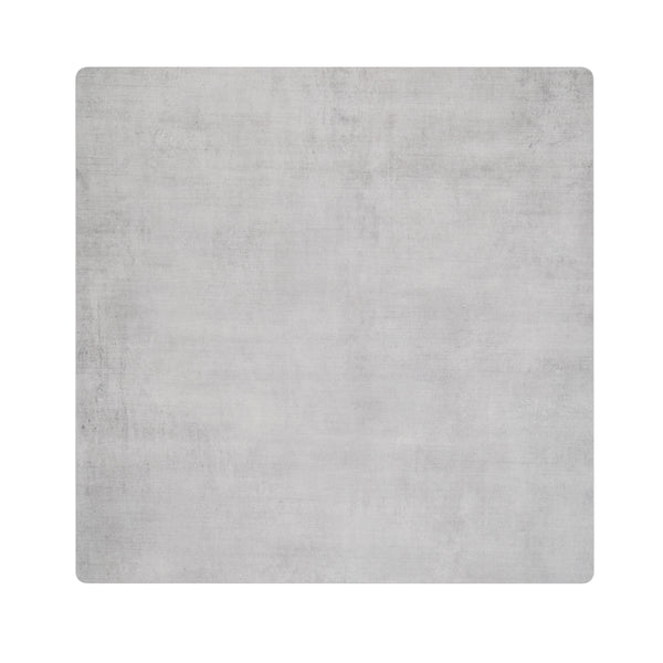 Gray Faux Concrete |#| Commercial 36" SQ HPL Wrapped Scratch and Stain Resistant Tabletop-Faux Concrete