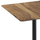 Natural/Black Base |#| Commercial 36" Natural HPL Tabletop with Black Bar Height X Base