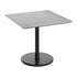 Gray Faux Concrete/Black Base |#| Commercial 36" SQ Gray Faux Concrete HPL Tabletop-Black Table Height RD Base