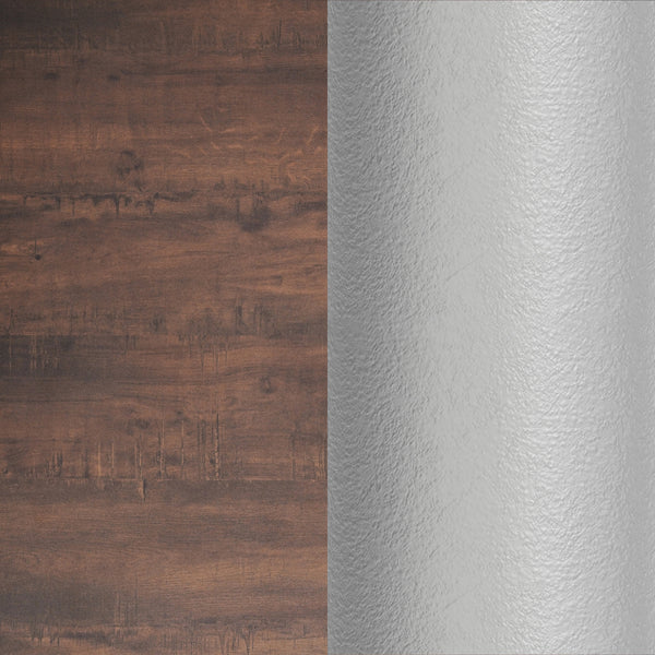 Dark Brown/Black Base |#| Commercial 36" Dark Brown HPL Tabletop with Black Table Height X Base