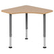 Triangular Natural Collaborative Adjustable Student Desk - Home and Classroom