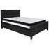 Tribeca Button Tufted Upholstered Platform Bed with Pocket Spring Mattress