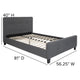 Dark Gray,Full |#| Full Tufted Platform Bed in Dark Gray Fabric with 10 Inch Pocket Spring Mattress