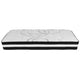 Light Gray,Twin |#| Twin Tufted Platform Bed in Light Gray Fabric with 10in. Pocket Spring Mattress