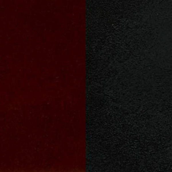Burgundy Vinyl Seat/Black Metal Frame |#| Black Two-Slat Ladder Back Metal Restaurant Barstool - Burgundy Vinyl Seat