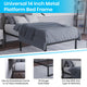 Twin |#| 14inch Twin Metal Platform Bed Frame with Steel Slat Supports-No Foundation Needed