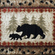 Brown,8' x 10' |#| Wandering Bear and Cub Rustic Olefin Area Rug in Brown - Jute Backing - 8' x 10'