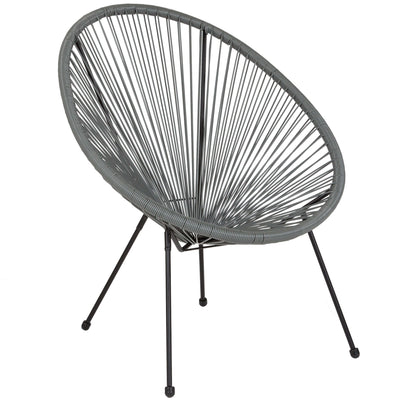 Valencia Oval Comfort Series Take Ten Papasan Lounge Chair - View 1