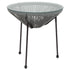 Valencia Oval Comfort Series Take Ten Rattan Table with Glass Top