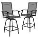 Gray |#| Outdoor Stool - 30 inch Patio Bar Stool / Garden Chair, Gray (Set of 2)
