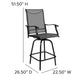 Gray |#| Outdoor Stool - 30 inch Patio Bar Stool / Garden Chair, Gray (Set of 2)