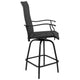 Black |#| Outdoor Stool - 30 inch Patio Bar Stool / Garden Chair, Black (Set of 2)