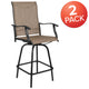 Brown |#| Outdoor Stool - 30 inch Patio Bar Stool / Garden Chair, Brown (Set of 2)