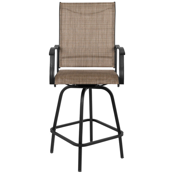 Brown |#| Outdoor Stool - 30 inch Patio Bar Stool / Garden Chair, Brown (Set of 2)